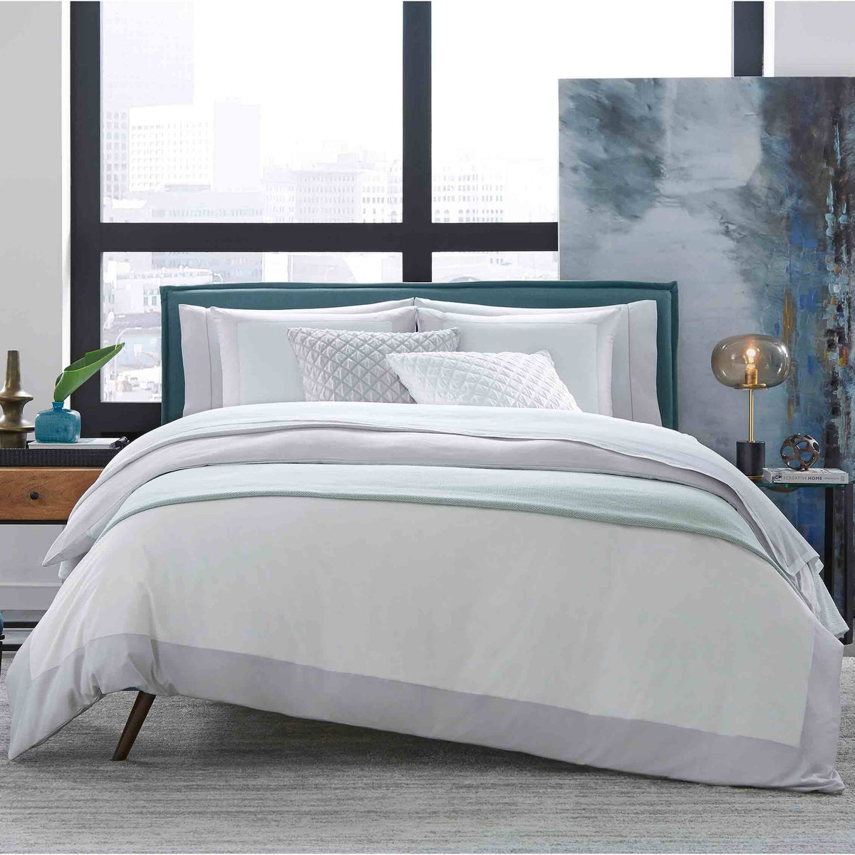 White Boudoir Sham Q775