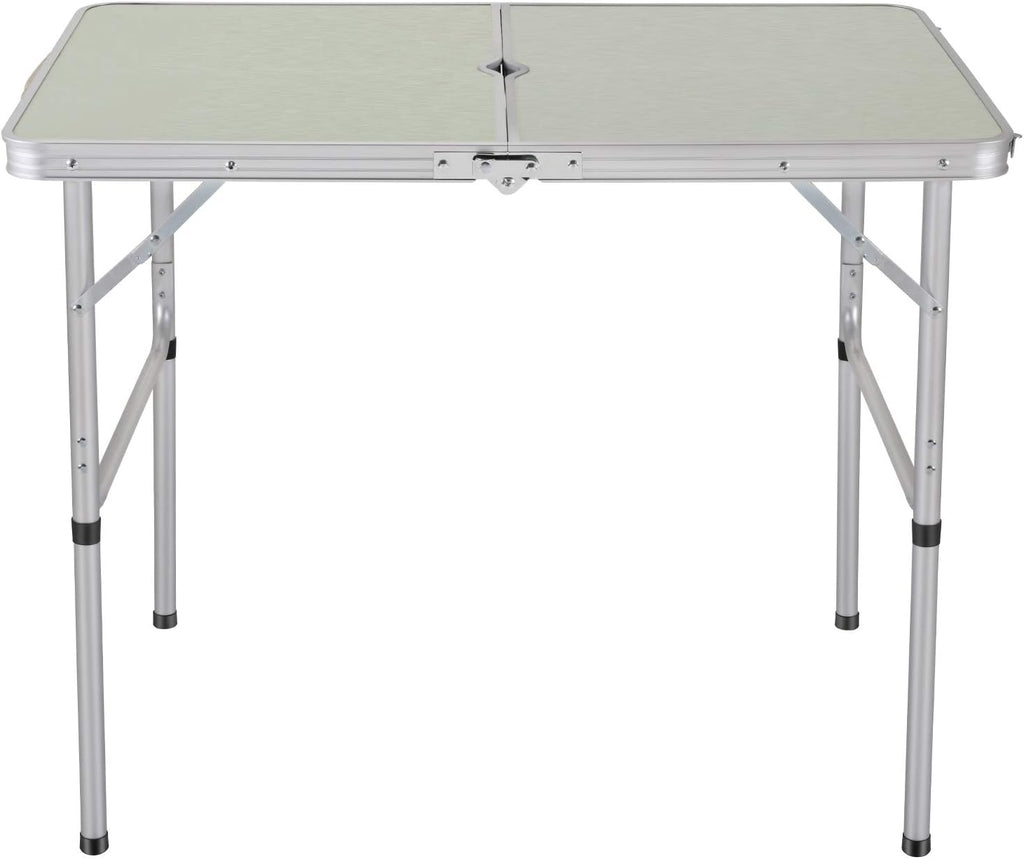 2-Person Folding Aluminum Picnic Table with 2 Stools Q301089