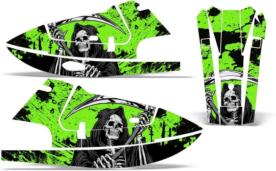 Jet Ski Graphics Kit Sticker Decal Compatible with Kawasaki X2 JF650 1986-1995 Green A1027