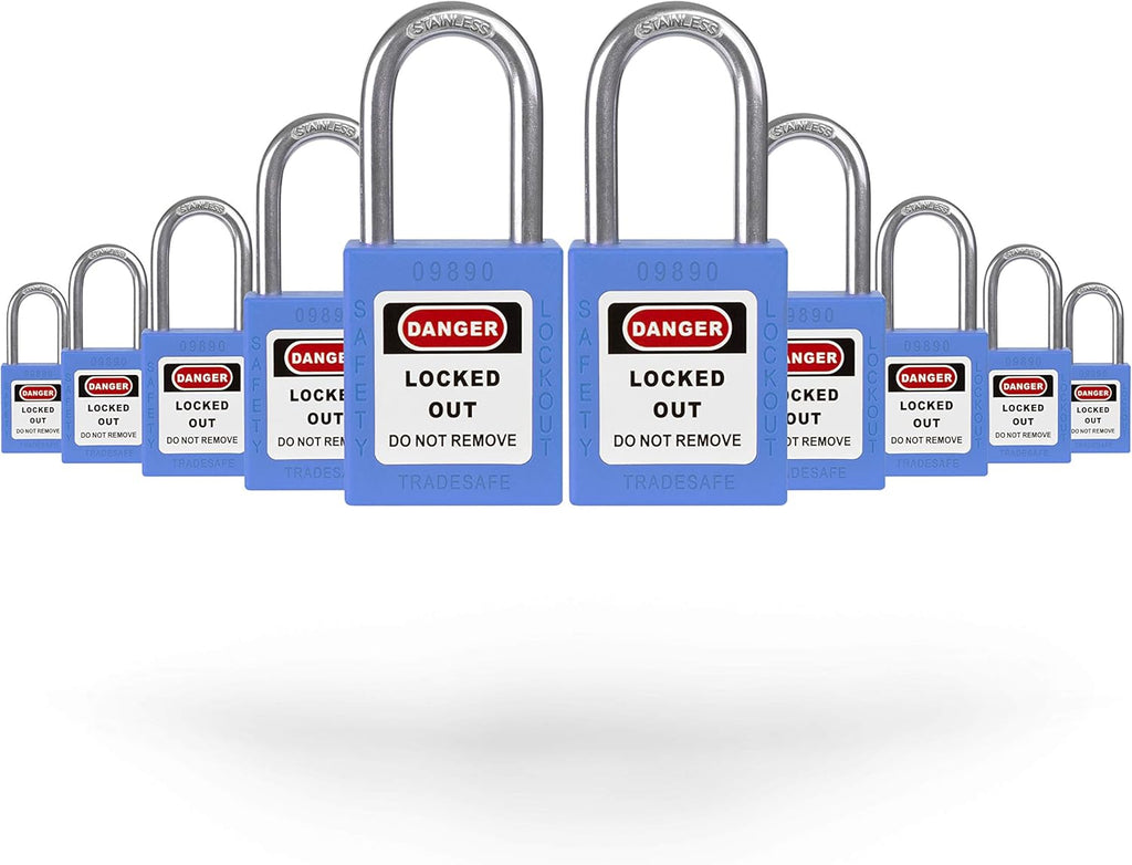 Red Lockout Tagout Padlocks, Pack of 2 T836