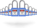 Red Lockout Tagout Padlocks, Pack of 2 T836