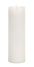 White LED Pillar Candle with Moving Flame I7555