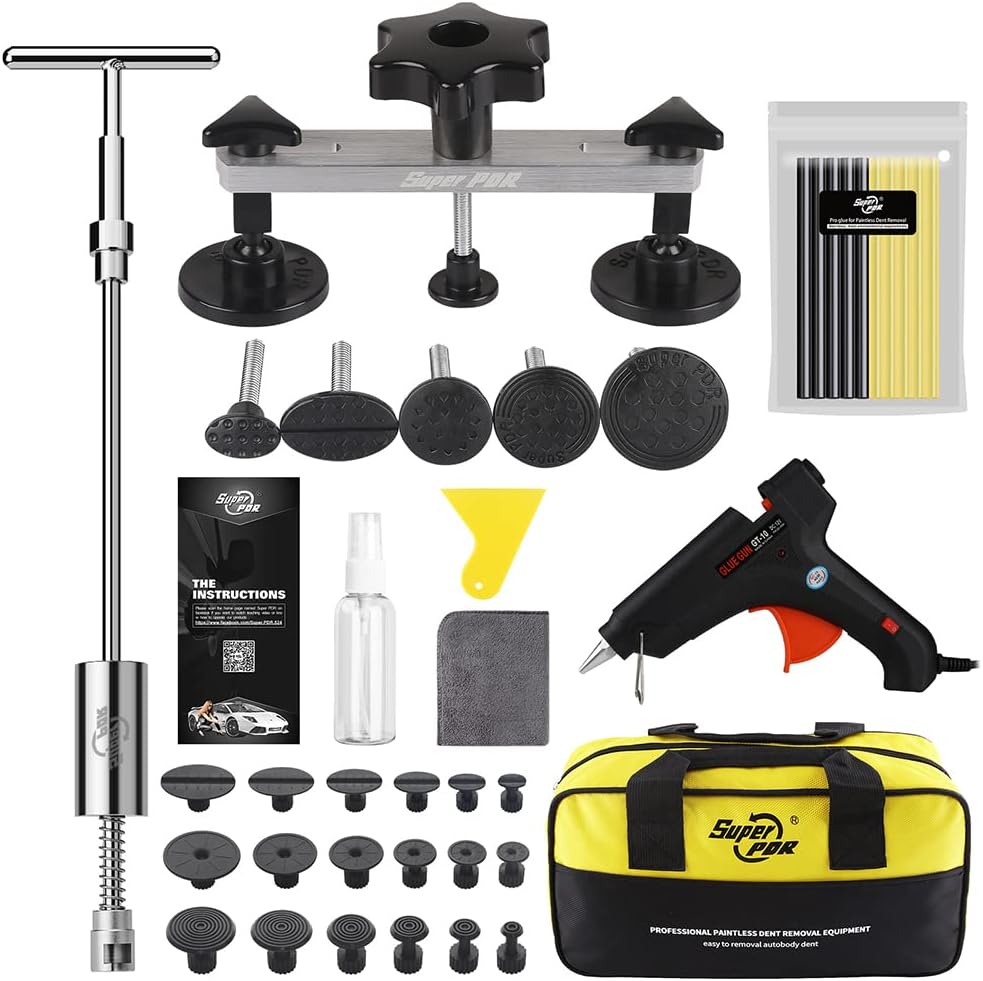 16pcs Paintless Dent Repair Kit with Slide Hammer Y96343