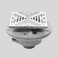 6x22 Cast Iron Floor Drain with Solid Nickel Bronze Top W98125