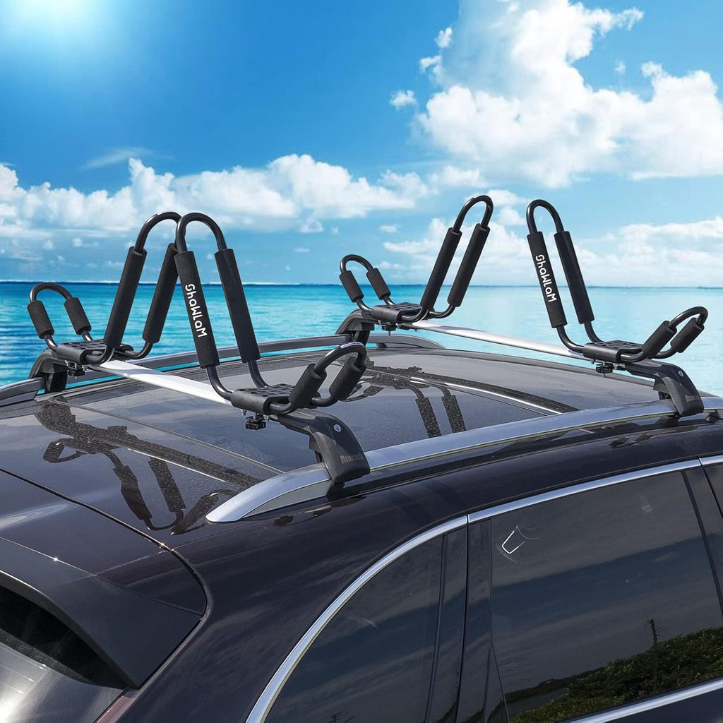 2 Pairs Universal HD Kayak Roof Rack for 2 Kayaks I74613