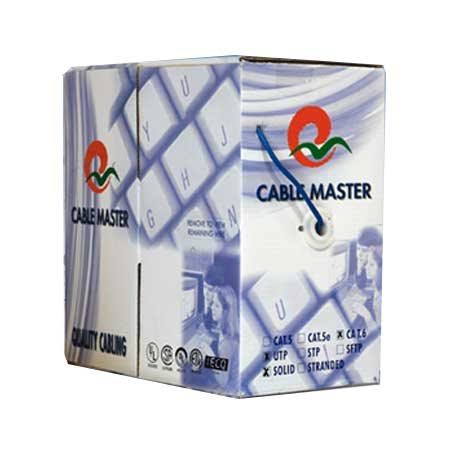 1000ft Cat6 UTP Solid 24 AWG Bulk Cable White P99900