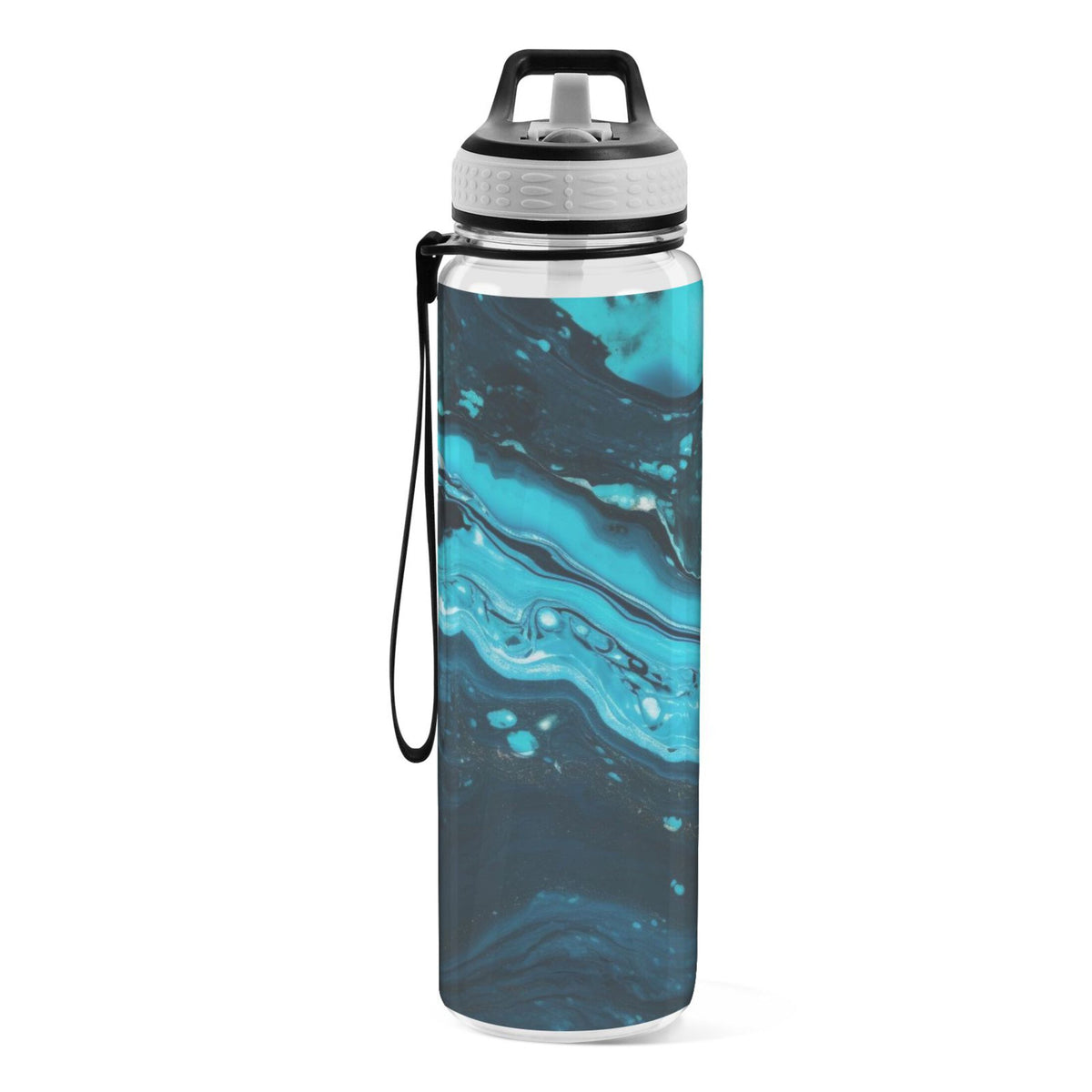 32oz Tritan Leakproof Clear Water Bottle with Straw X5585