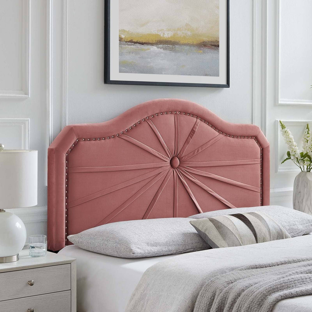 Mint Performance Velvet Headboard H85109