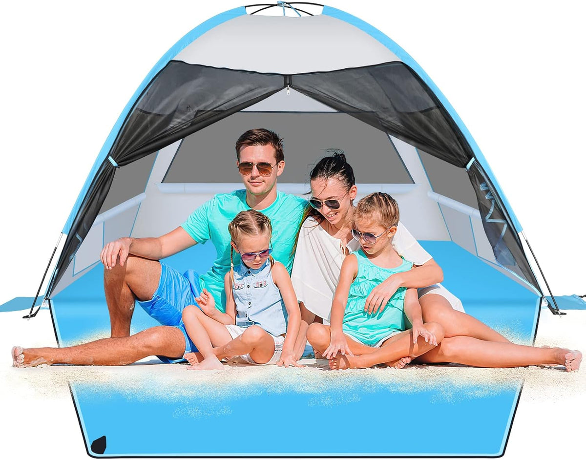 Large Beach Tent with Extended Floor & 3 Ventilating Mesh Windows K961
