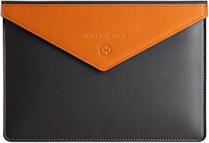 13 inch Leather Tasca Sleeve with Pu Inner Suede for iPad Pro & MacBook Pro (Dark Tan) T445613