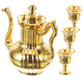Miniature Metal Flask Kitchen Tea Set Toys I5493