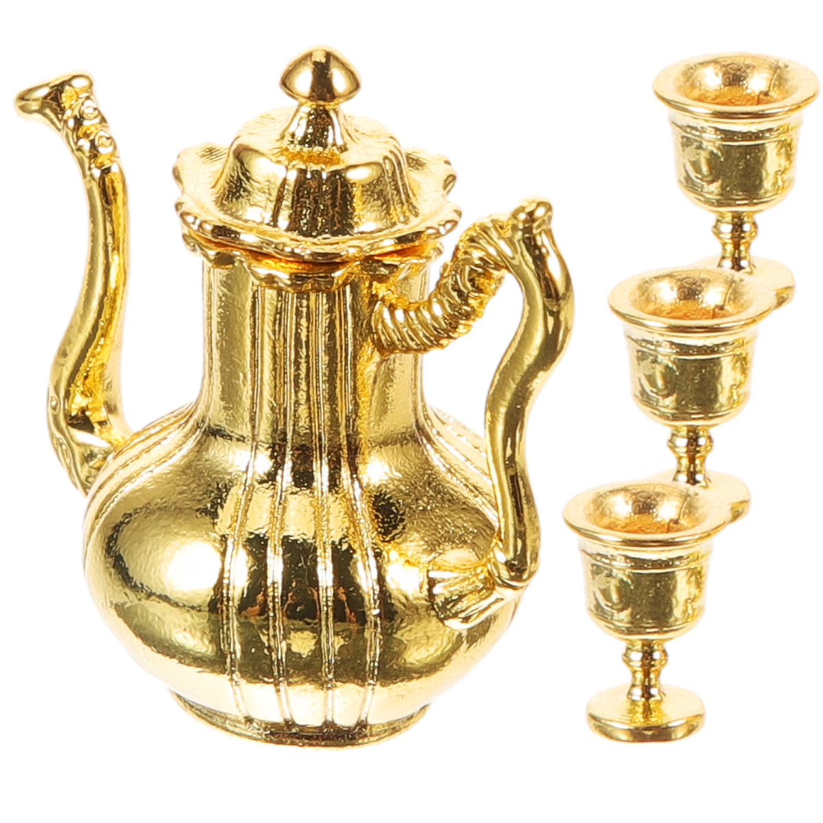 Miniature Metal Flask Kitchen Tea Set Toys I5493