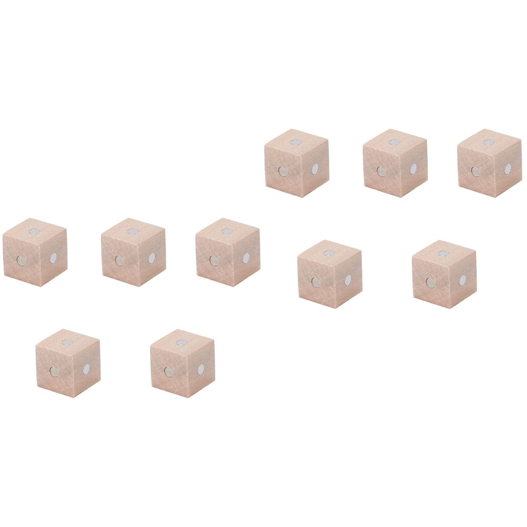 10 pcs Magnetic Wooden Building Blocks Cube Toys E457