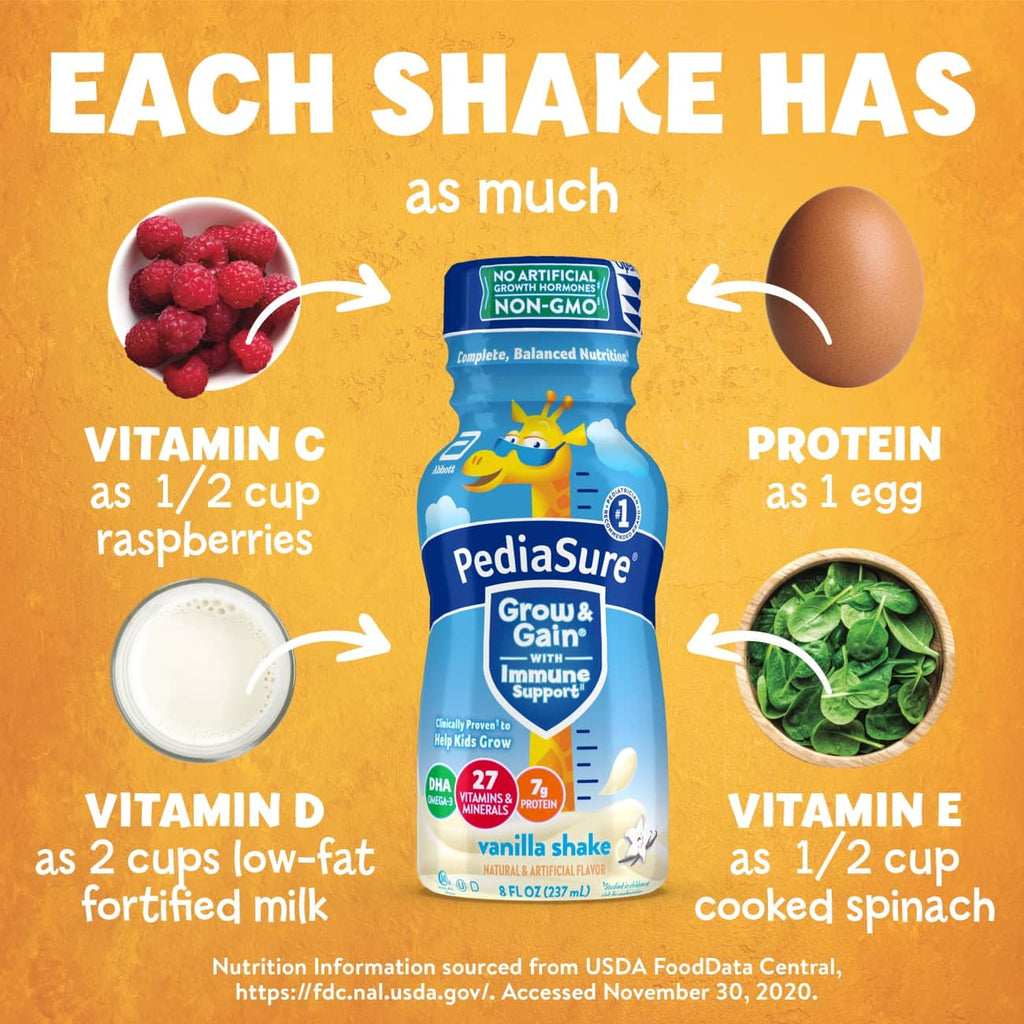 Vanilla Kids Protein Shake, 8-fl-oz Bottle, 4-6 Count A892833
