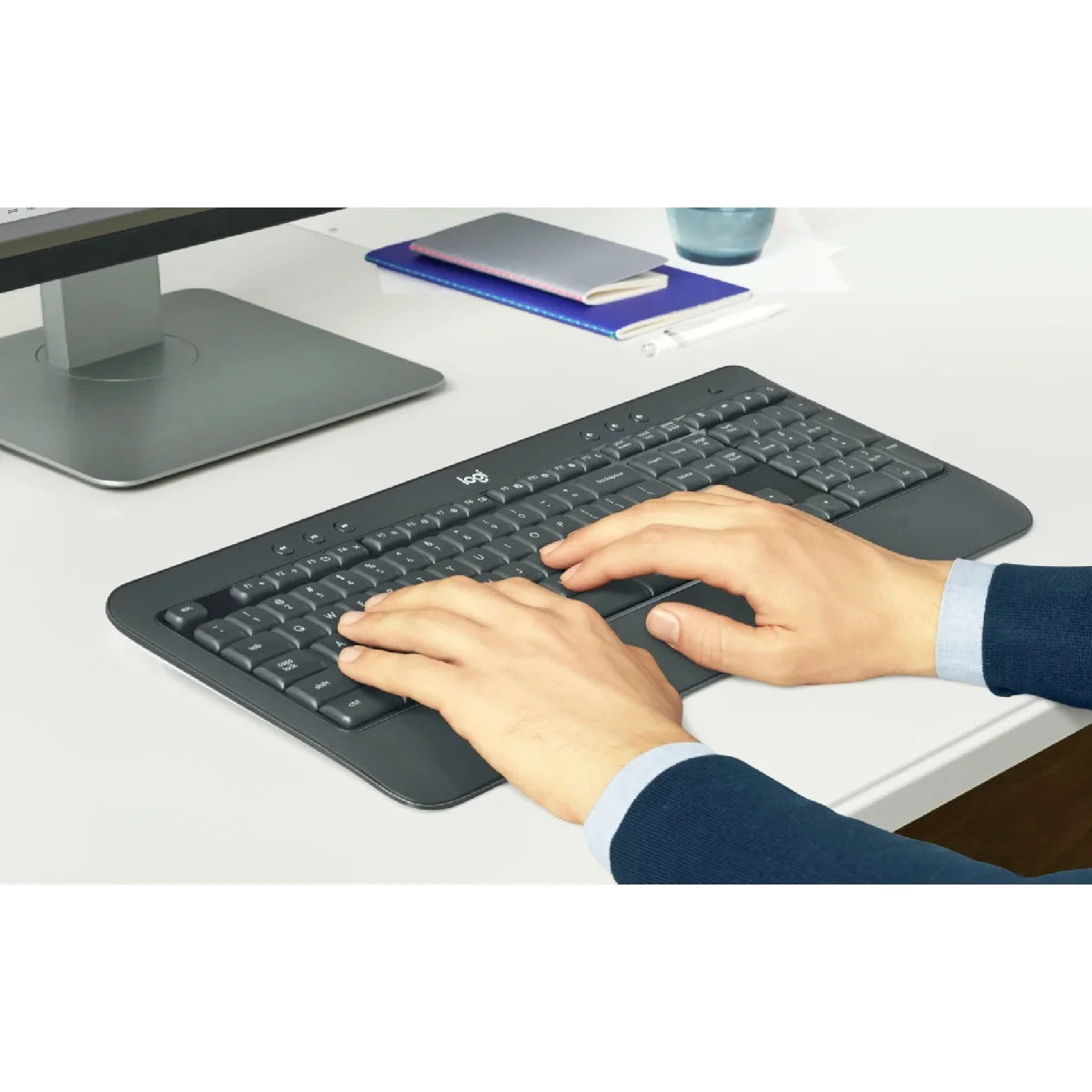 Wireless Keyboard & Mouse Combo with Bluetooth Speaker, Gel Wrist Pad & Gel Mouse Pad X623904