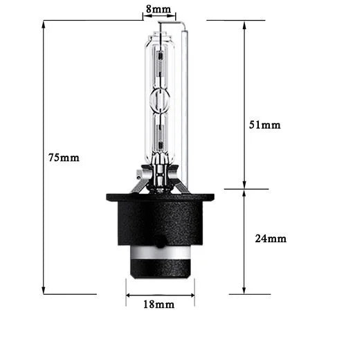 D4S Xenon HID Headlight Replacement Bulb Qty2 V1781