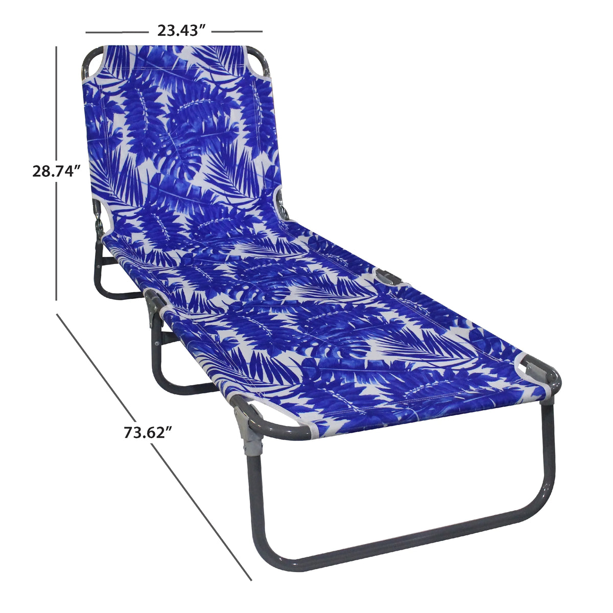 Blue Palm Oversize Beach Lounger A323