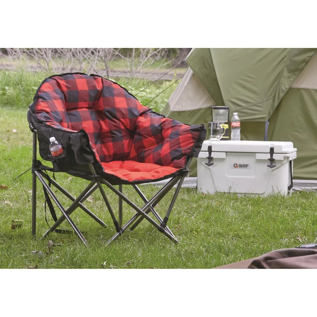 Oversized Folding Camping Chair with Padded Seats, 500-lb. Capacity V73688