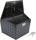 Black Heavy Duty Aluminum Trailer Tongue Tool Box with Lock J1927