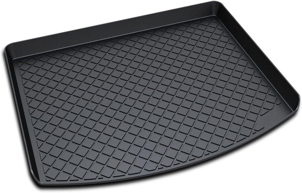 Black Heavy Duty Rubber Waterproof Rear Cargo Tray Trunk Floor Mat Protector Pack of 2 L273