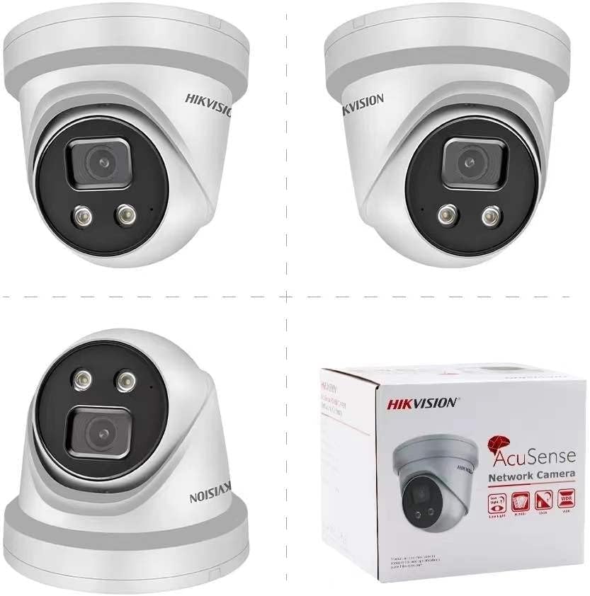 4K AcuSense Fixed Turret Network Camera with Strobe Light and Audible Warning I15031