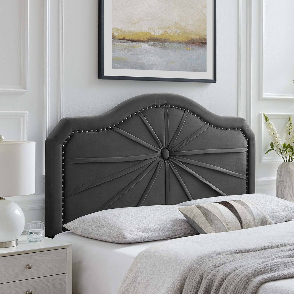 Mint Performance Velvet Headboard H85109