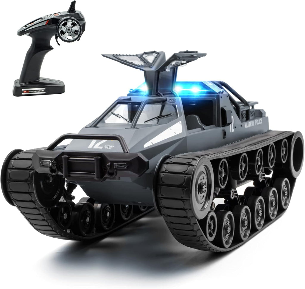 1:12 Remote Control Tank Toy 2.4Ghz All Terrain 4WD Rechargeable Battery L853103