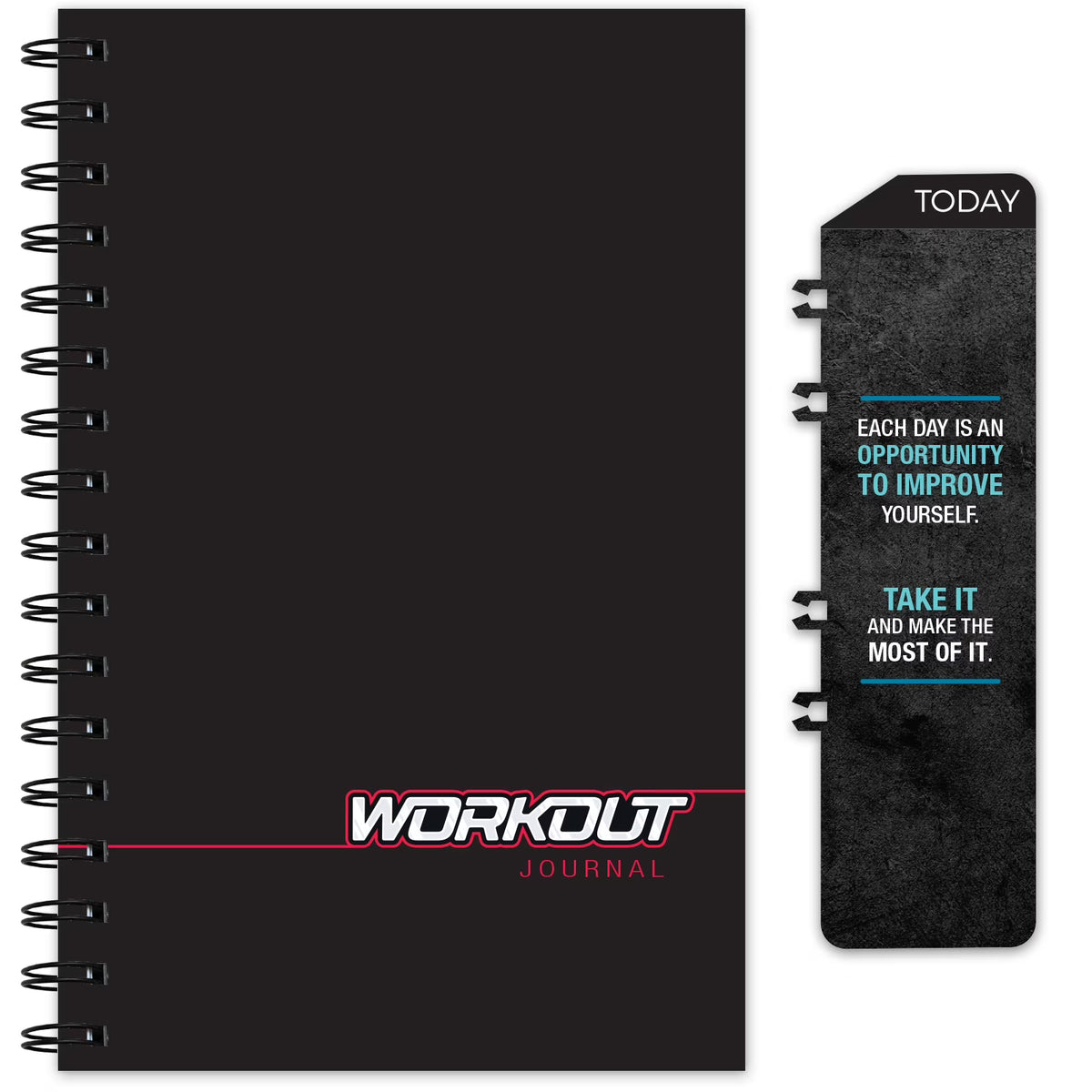 Workout Fitness Journal Nutrition Planner with Laminated Protective Cover C15765