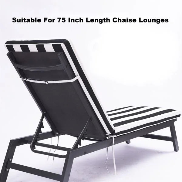Black/White Chaise Lounge Cushion P90289
