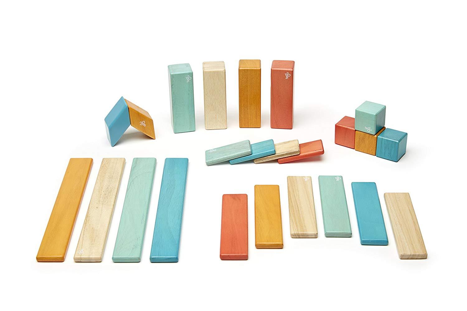 24 Piece Tegu Magnetic Wooden Block Set E629421