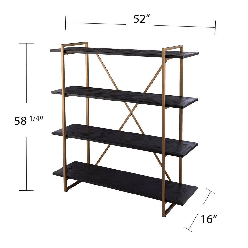 Black Wood Bookshelf I587