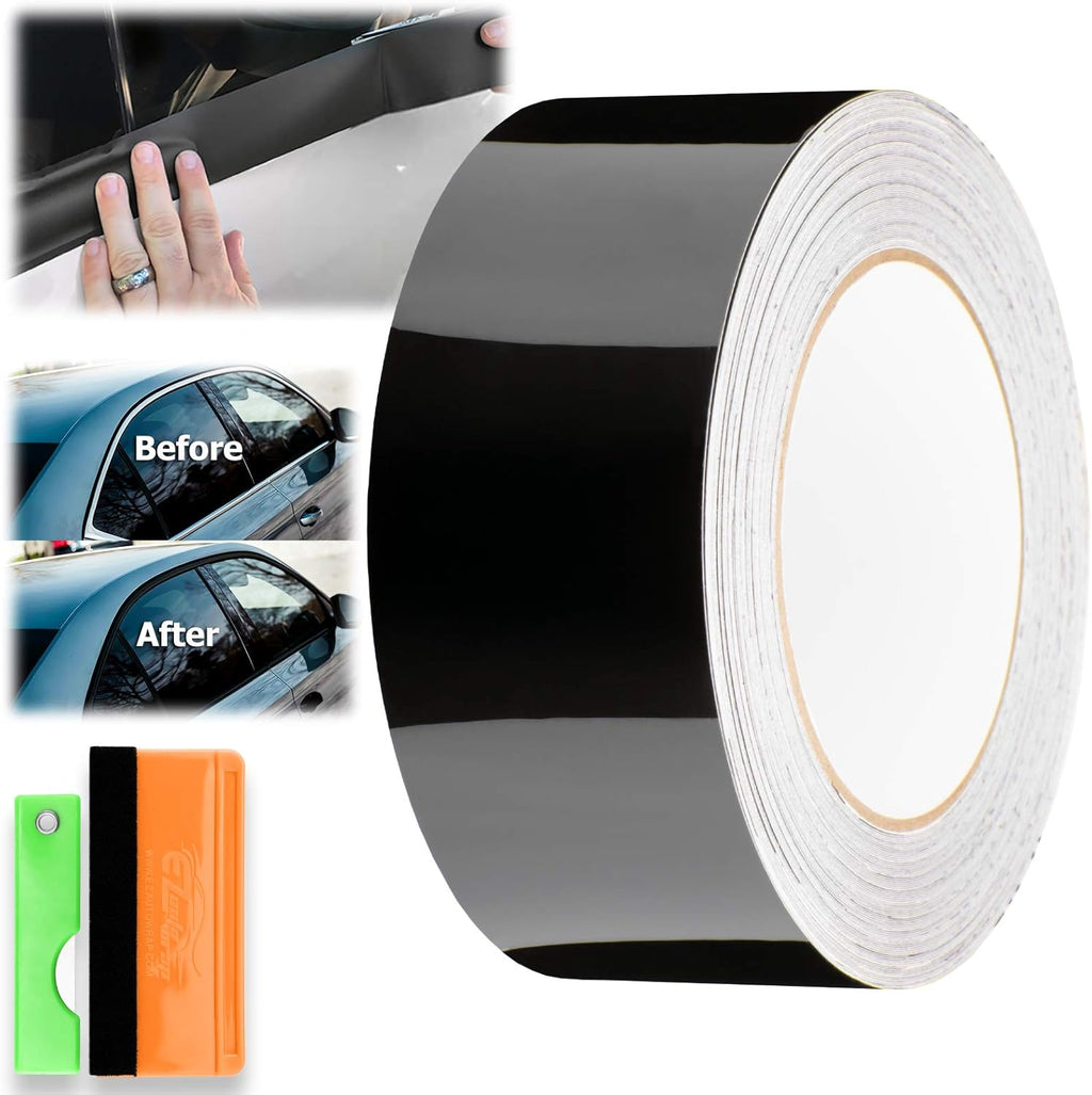 3D Carbon Fiber Black Vinyl Wrap Kit 2 x25Ft W132564