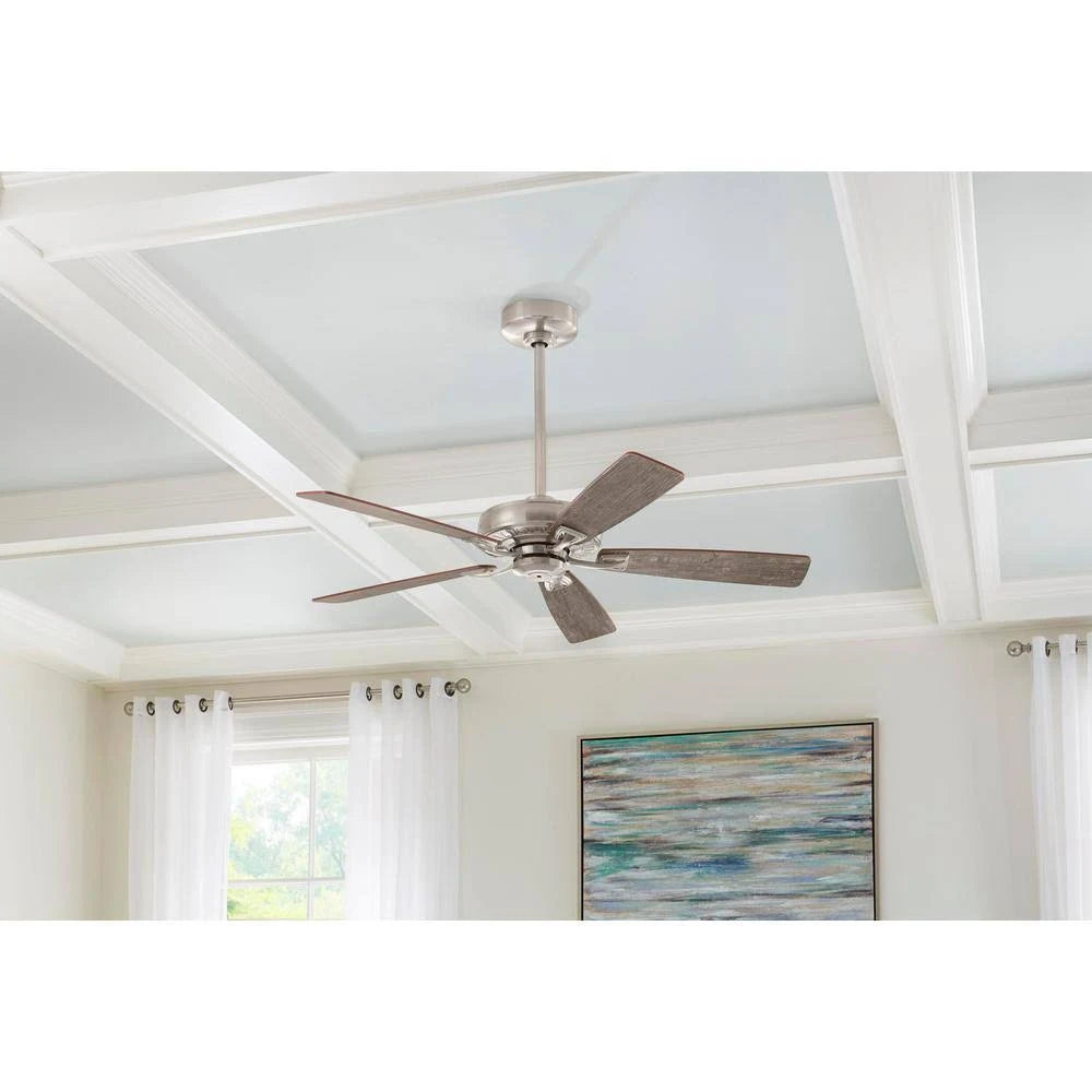Brushed Nickel Indoor Ceiling Fan with Remote Control X6020