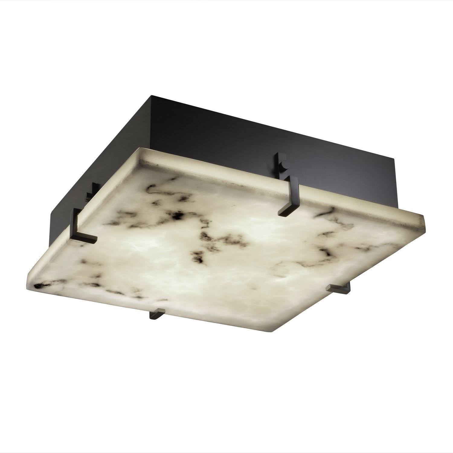Matte Black Flush-Mount Light J64798