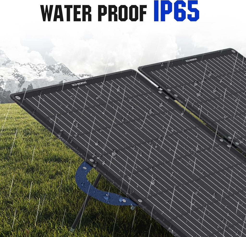 100W Foldable Solar Panel with Adjustable Kickstand Q3579