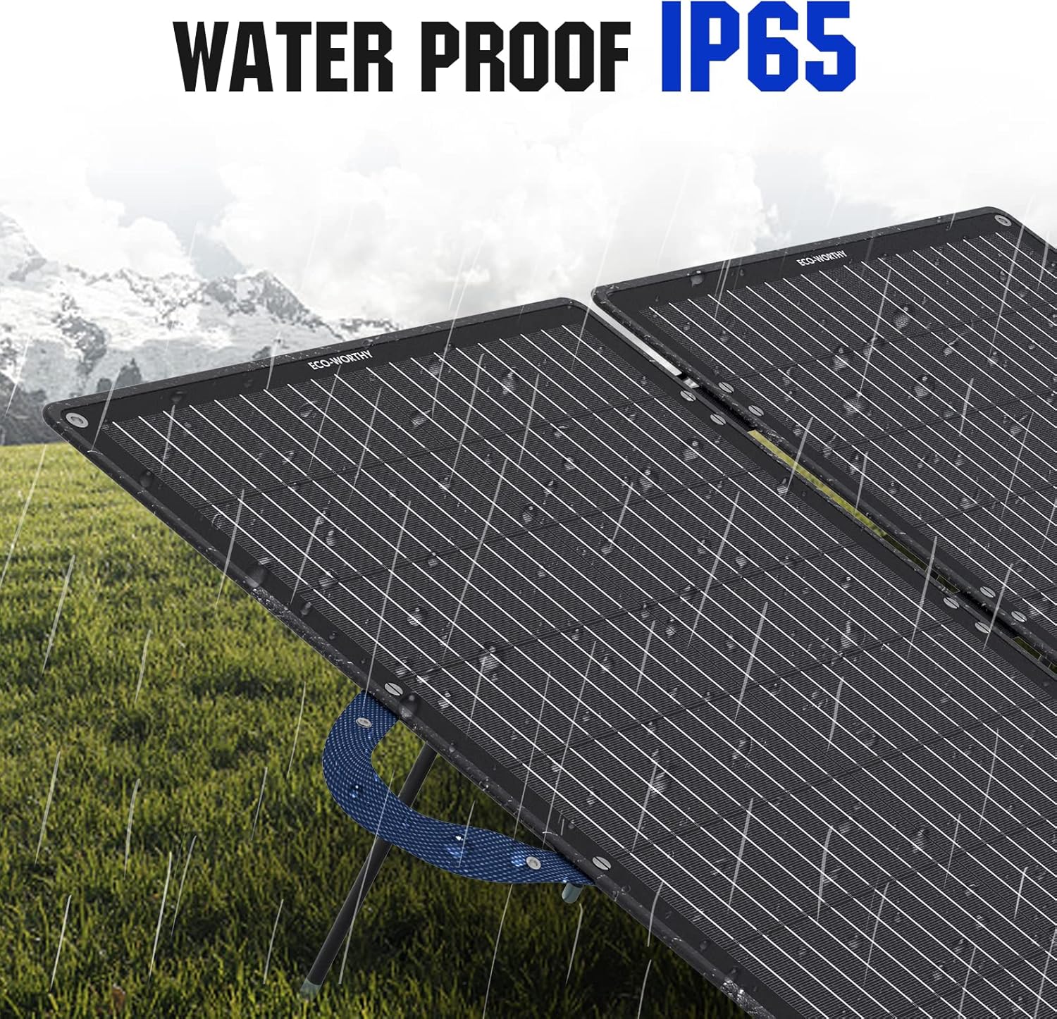 100W Foldable Solar Panel with Adjustable Kickstand Q3579