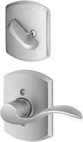 Satin Chrome Left Handed Lever Interior Pack of 2 D3028