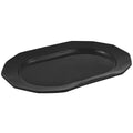 Black Speckled Sandstone Finish Cast Aluminum Long Prism Tray L631