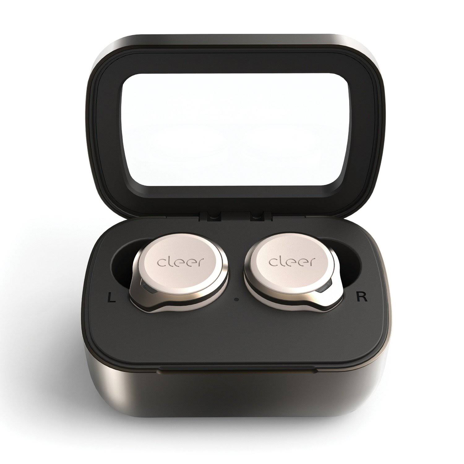 Grey True Wireless Noise-Canceling Bluetooth Earbuds V2033