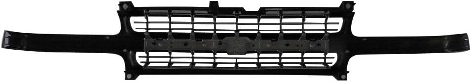 Chrome Black Grille Grill Compatible With Chevrolet Silverado 1500 Pickup Truck E131376