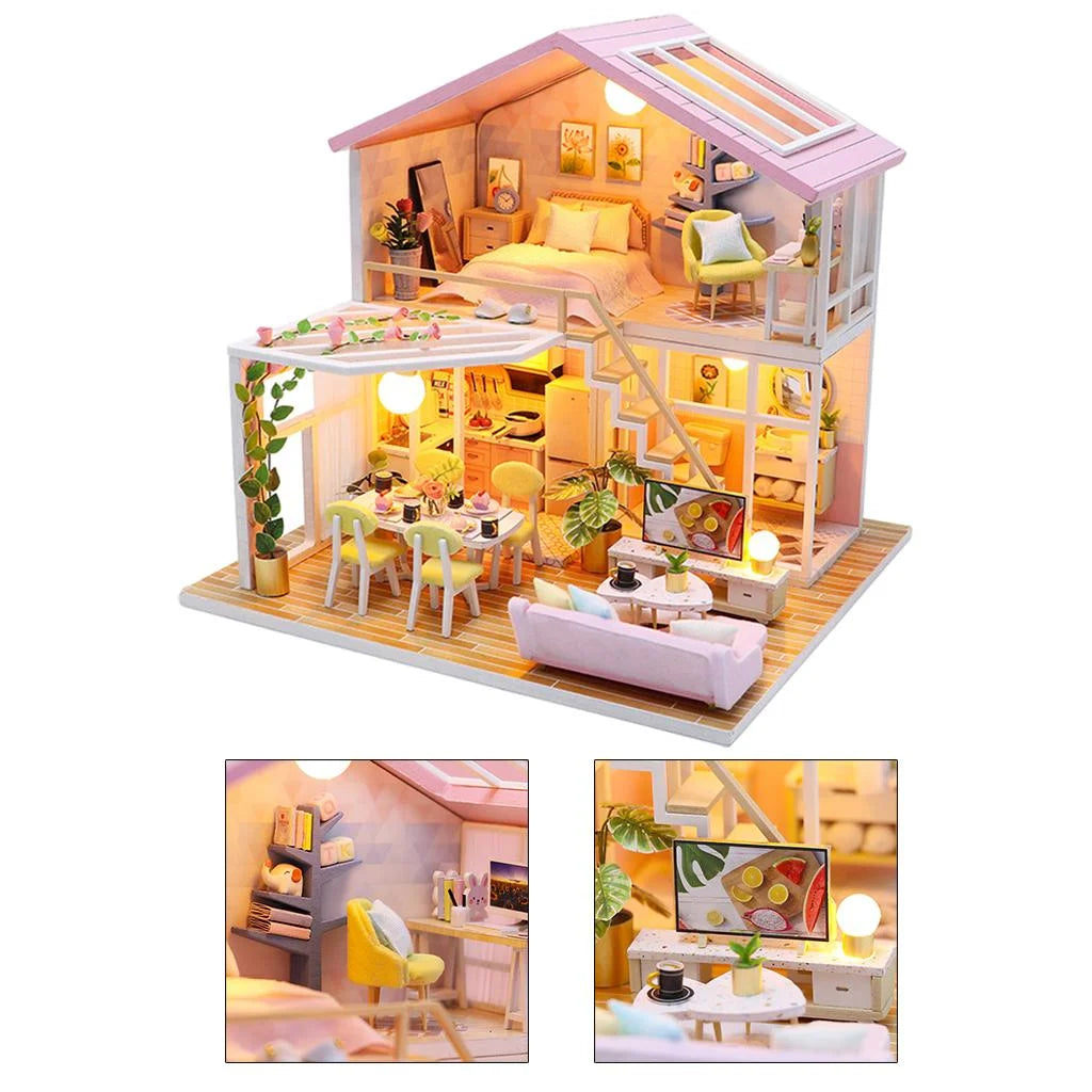 Handcraft Dollhouse Furniture Romantic Modern Cottage T76307