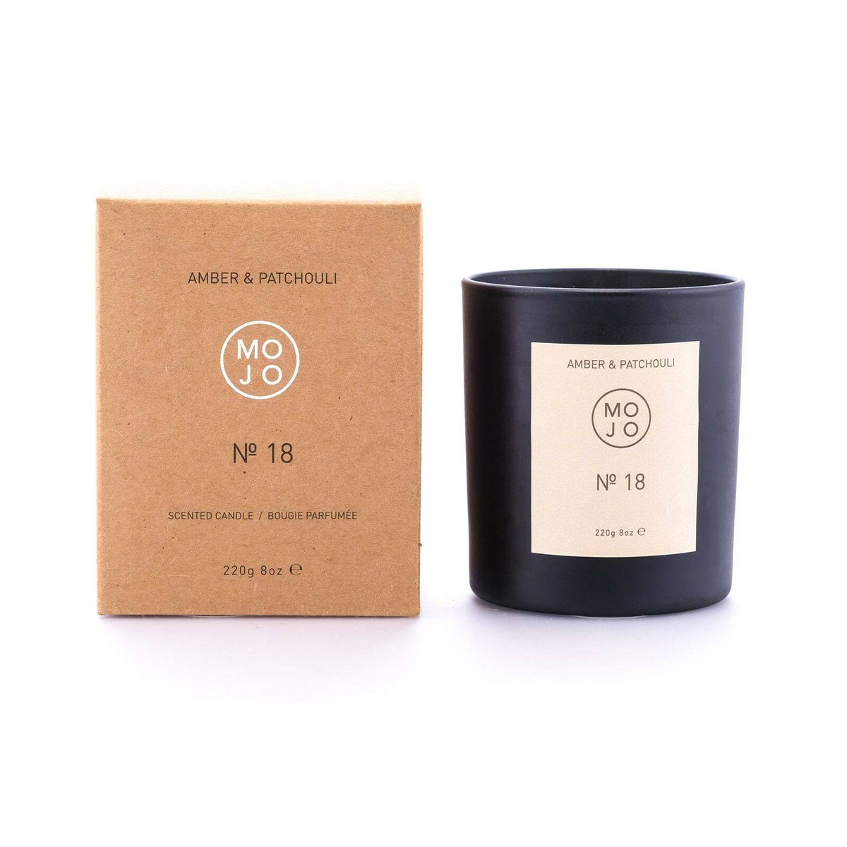 Soya Wax Candle 220g 60hrs Burn Time Amber & Patchouli R801