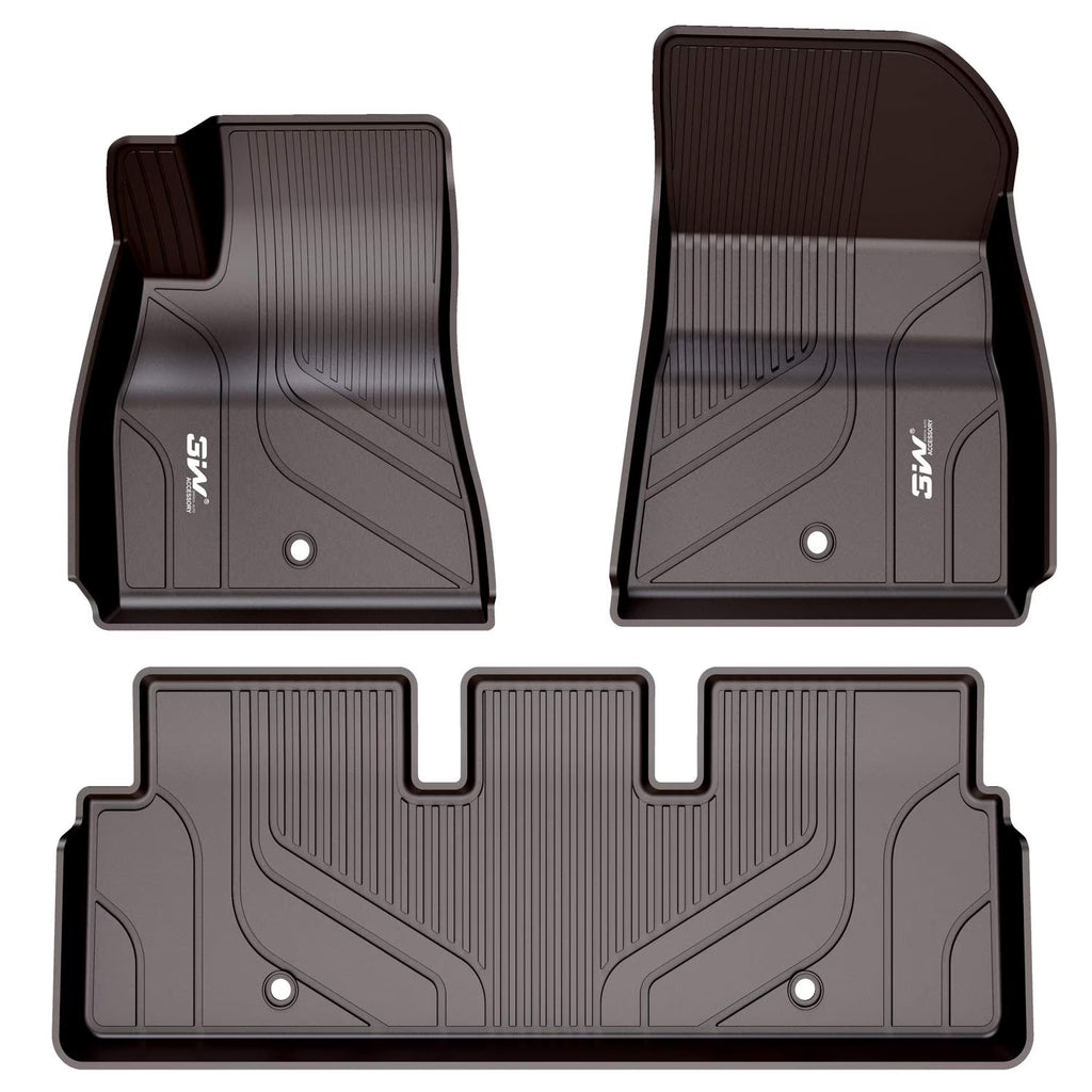 Black TPE Car Floor Mats for Tesla Model 3 G4661
