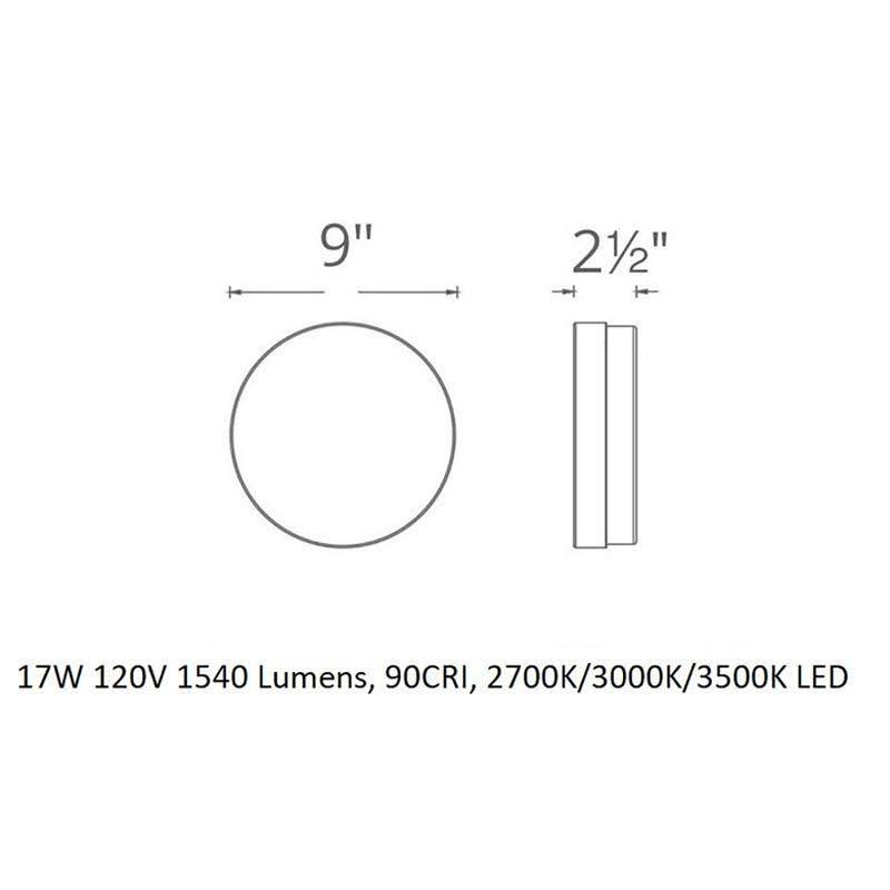 Black LED Flush Mount G893089