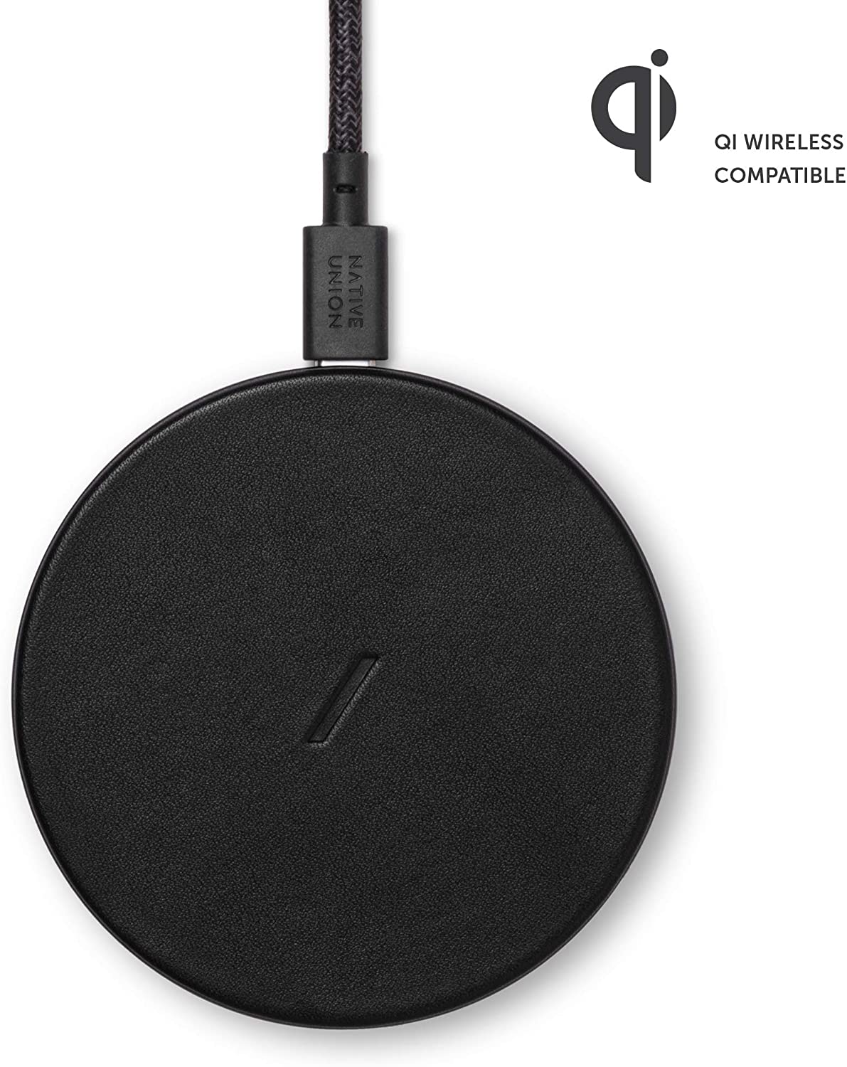 Black Leather Wireless Charger D545