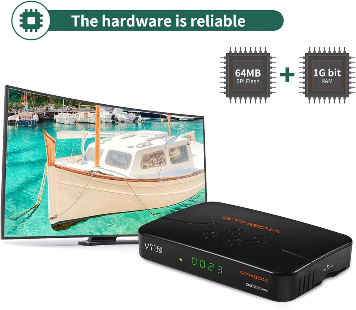1080p Digital Satellite TV Receiver Pack of 2 W4356