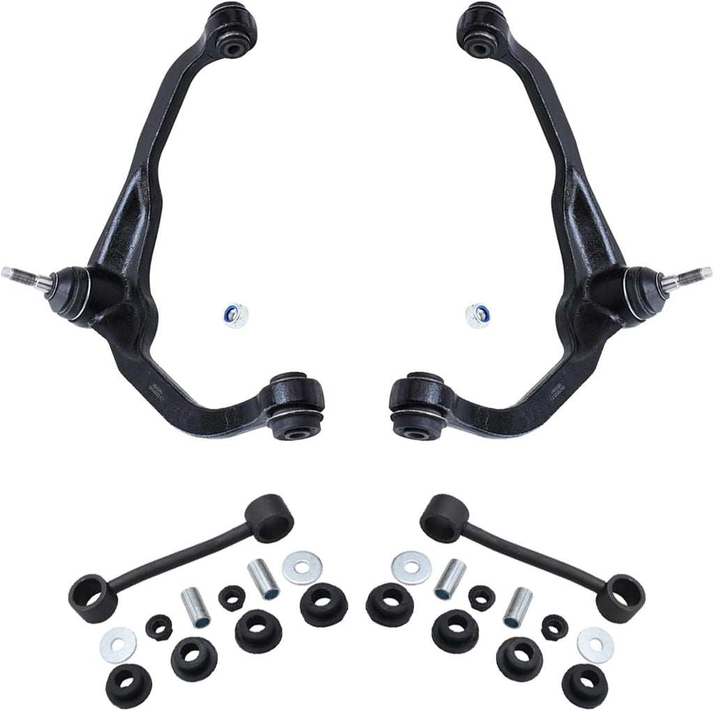Front Upper Control Arm with Ball Joint and Sway Bar 4pc Set P642255