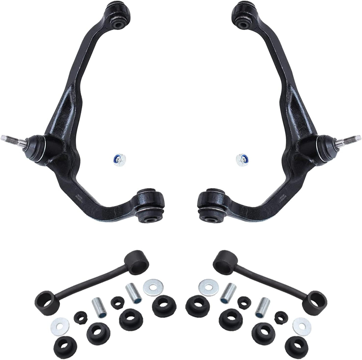 Front Upper Control Arm with Ball Joint and Sway Bar 4pc Set P642255