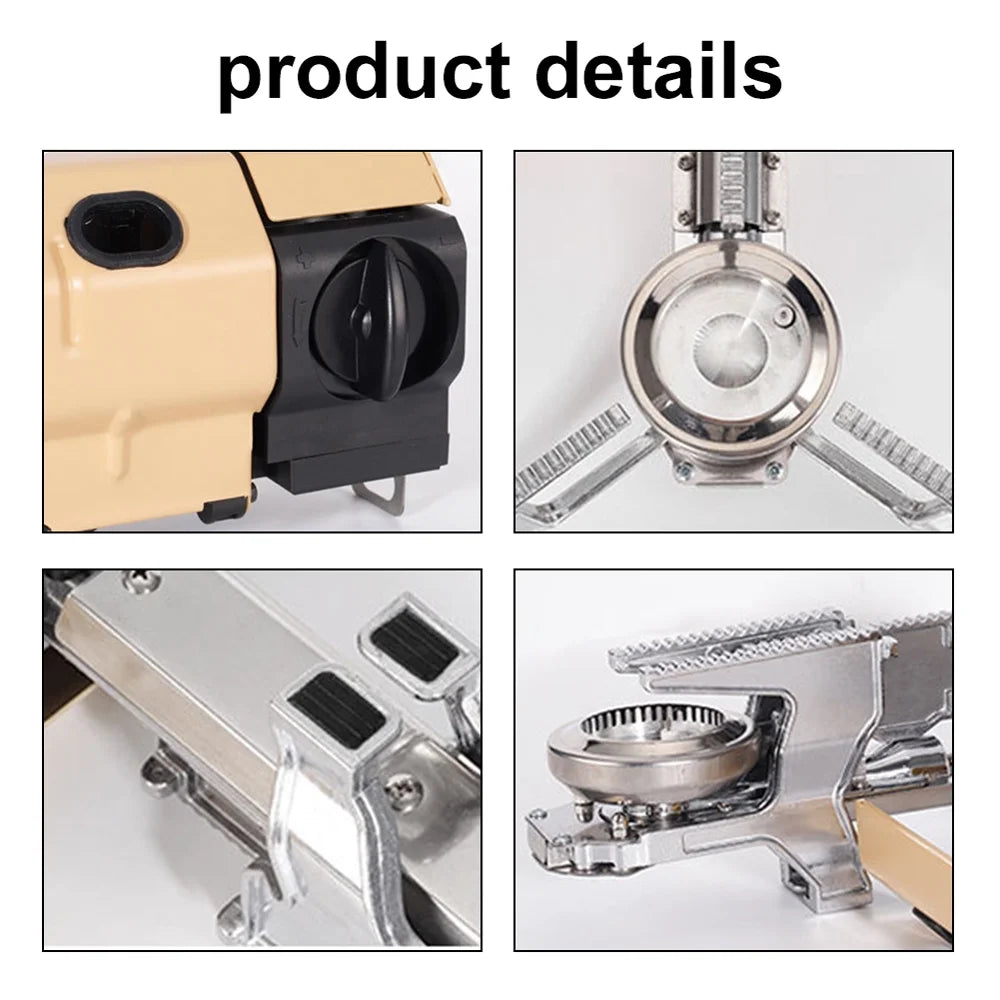 Portable Folding Butane Camping Stove 2600W with Electronic Ignition Carrying Bag G654637