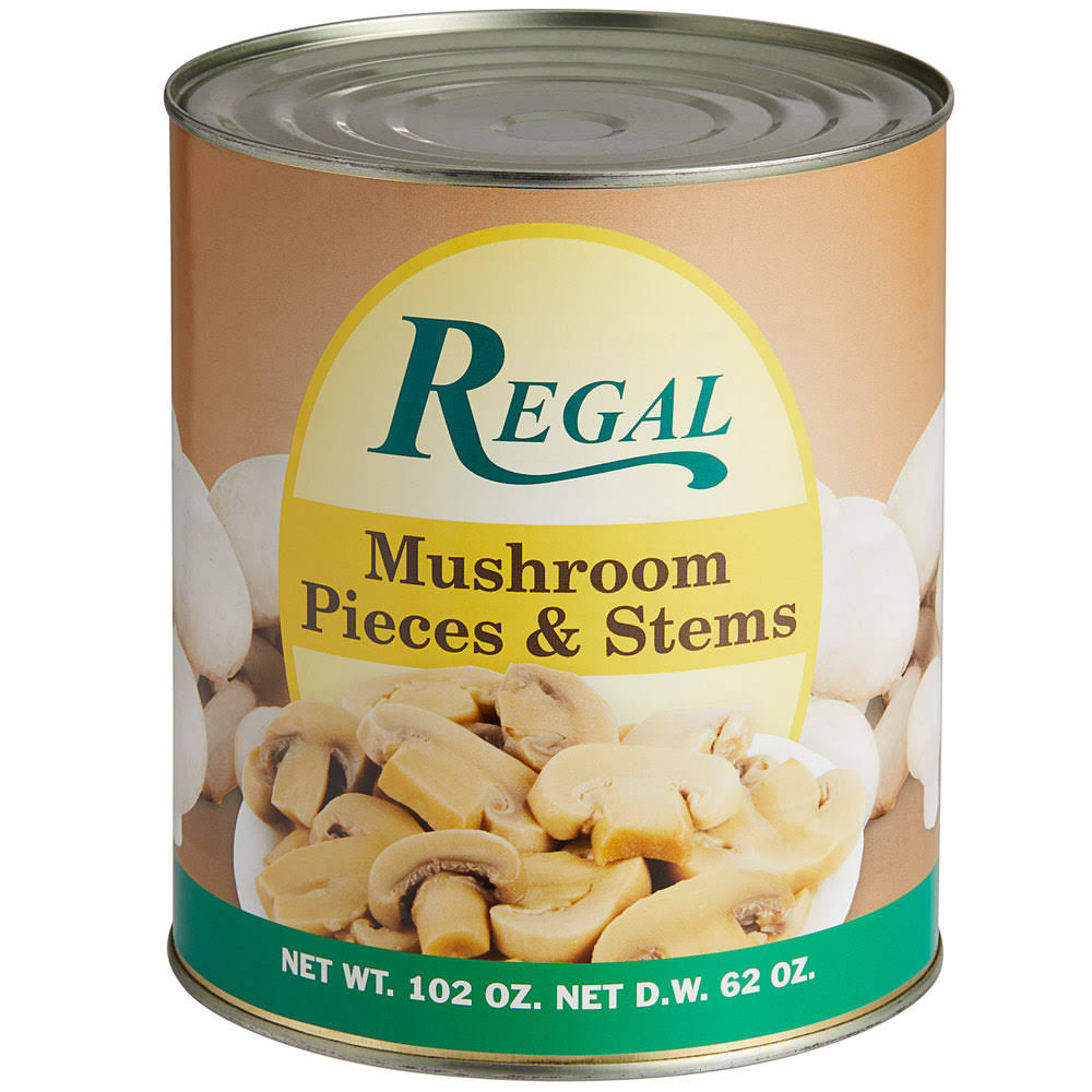 Mushroom Pieces & Stems - #10 Can - 6/Case P157561
